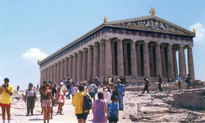 The Parthenon, one of the empire's most famous tourist attractions.