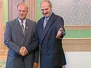 Президент России Геннадий Зюганов и президент Белоруссии Александр Лукашенко