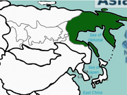 Location of Okhotsk Republic 1989 War