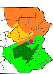Yellow: Susquehanna

Green: Reading

Pink: Lehigh