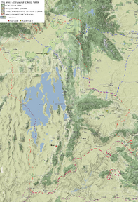 Utah, showing expected maximum water levels by c. 2060