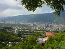 Caracas Panoramic View with the Avila Mountain at the start of Caracas, it's a jungle national park.