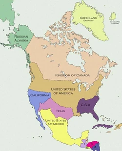 California In North America Map Historical Map Section (Viva California) | Alternative History | Fandom