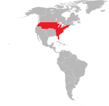 Localización de Estados Unidos