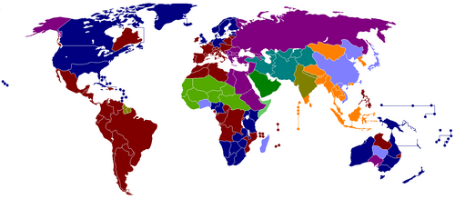 Differently religion map