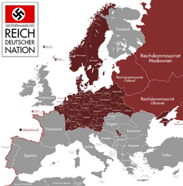 Carte de l'Europe après la WW2