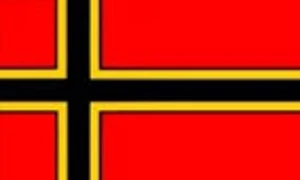 Flagge der Demokraten im Deutschen-Bürgerkrieg