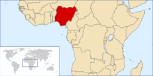 Location of Federal Republic of Nigeria
