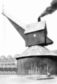Selbsttreibender Drehkran Fotographie von 1843
