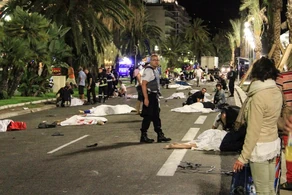 Bodies laying by Melliadis Hotel in Constantinople.