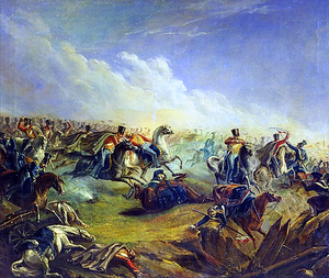 Russian Guard Hussars attacking Warsaw 7th September 1831