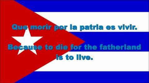 Cuba National Anthem English lyrics