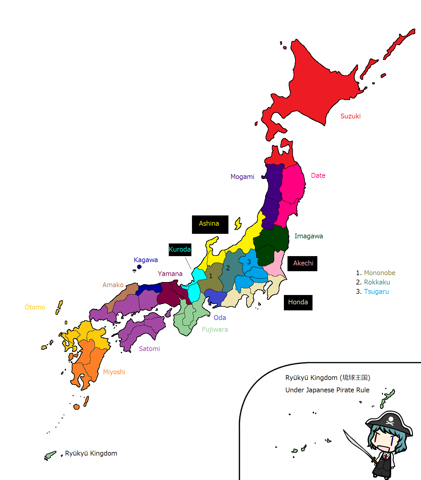 Rokkaku Shogunate Principia Moderni Ii Map Game Alternative History Fandom
