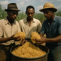 Baydiyya planters growing bagasse (c. 1965).