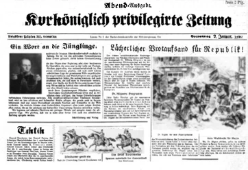 Zeitungsbericht Süddeutscher Brotaufstand 2