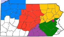 Location of North Pennsylvania