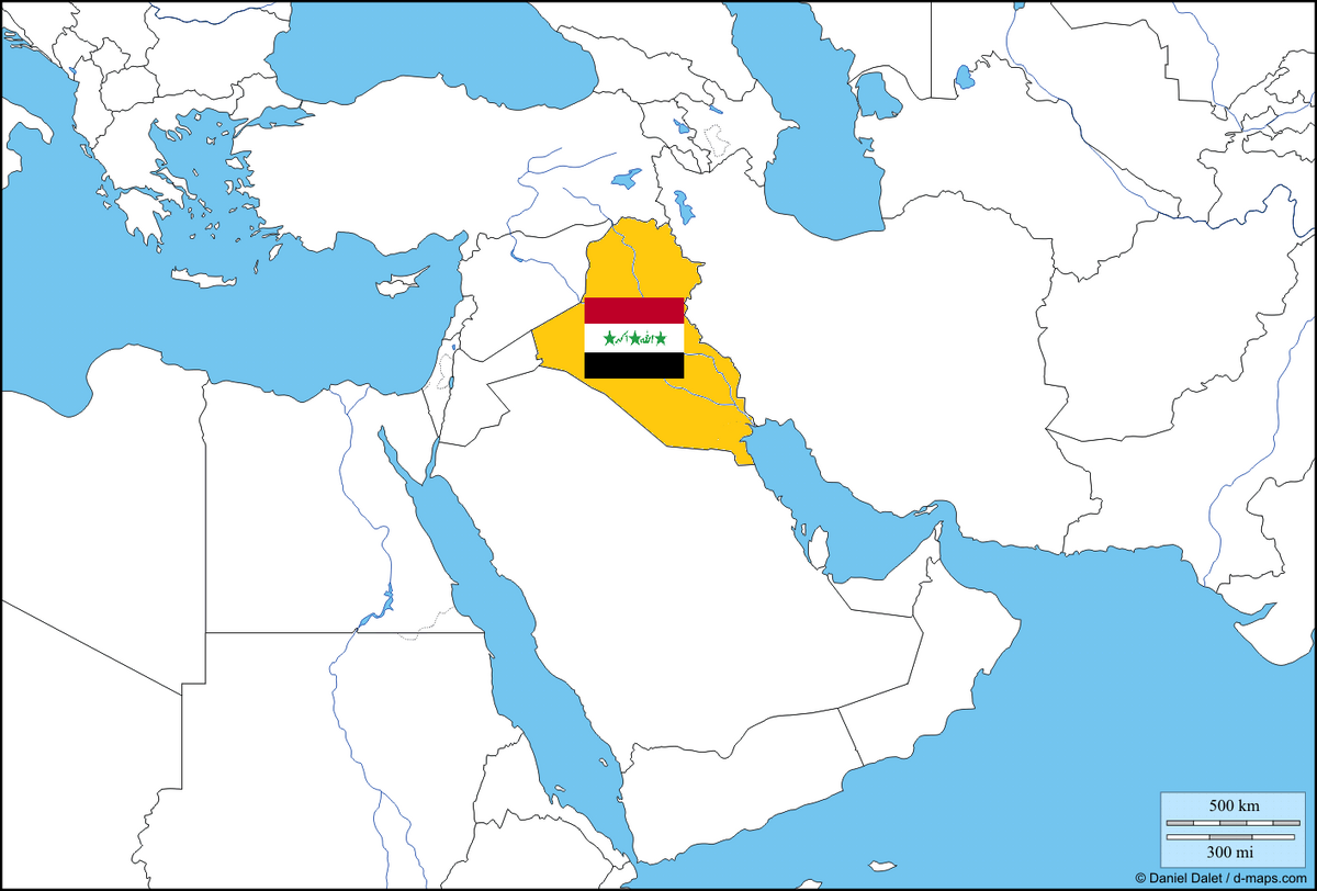 Ирак политическая карта мира