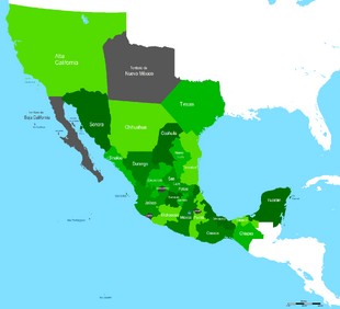 Estados Unidos Mexicanos en 1841 (San Jacinto Diferente)