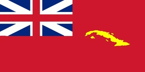 Flagge der britischen Kolonie New Ireland 1769-1779