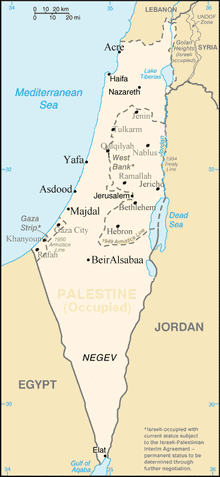 Location of Palestine