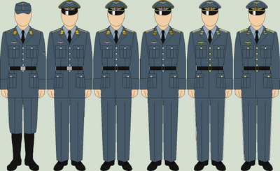 Die luftwaffe service uniforms