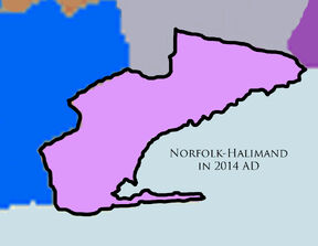 The map of Norfolk-Haldimand in 2014