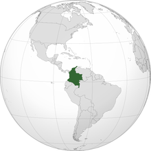 Location of Colombia