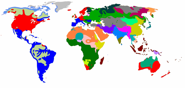 Languages world map