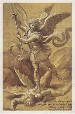 Erzengel Michael erschlägt die Feinde Gottes