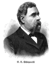 Giovanni Virginio Schiaparelli, Leiter der Initiative zu Suche nach Außerirdischen †1910