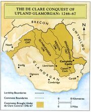 Map of Glamorgan (Showing Senghenydd)