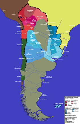 Nuevo mapa del virreinato del rio de la plata