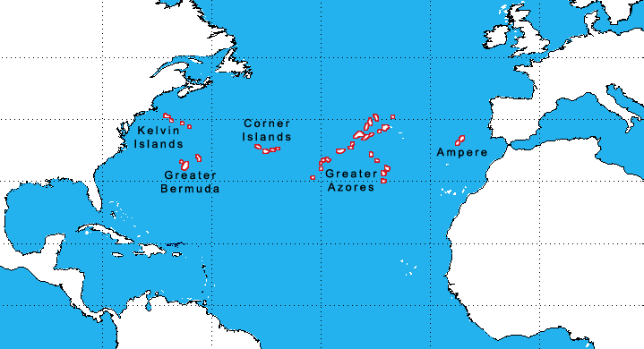 north atlantic islands map