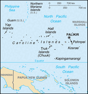 Caroline Islands-map