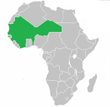 Location of West Africa