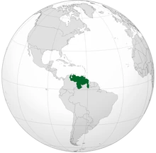 Localización de Venezuela