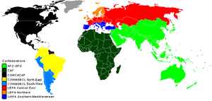 FIFA Confederations Cup Map