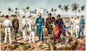 British colonist forces in Africa