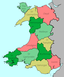 Location of Wales