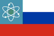 This is a hypothetical flag of technocratic Russia