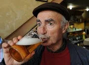 Gallish man; Gallic culture is a beer, wine, and mead culture.