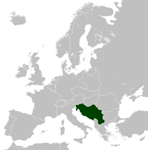 Карта Югославии (МВС)