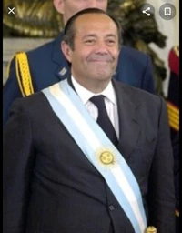 Adolfo Saá,al momento de tomar el cargo,10 de diciembre de 2002