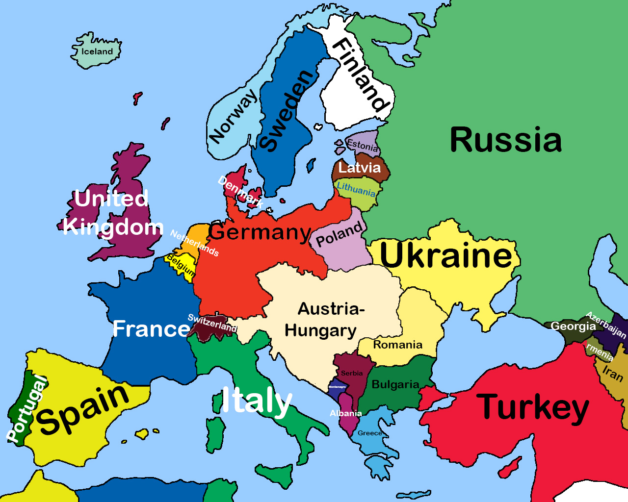 blank map of europe 1920