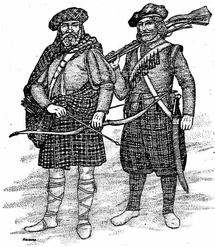 Schottische Soldaten des Befreiungskrieges