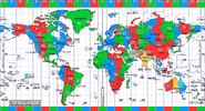 World time zones in 1980