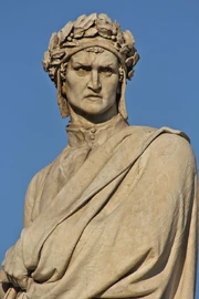 Monumento a Dante Alighieri en Florentia, creador de la Biblioteca Imperial de Roma.
