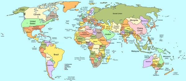 Differently World map 1974