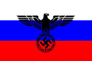 The flag of the Russian Nation Socialist Republic. This is a custom flag that was created for an ALTERNATE TIMELINE.