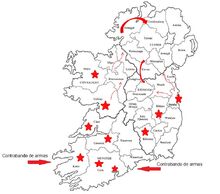 Irlanda guerra mapa